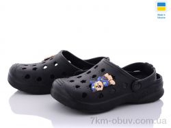 Golden Lion Крокс дет.черный фото