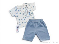 Kids-modnik 2610 комплект для малюків футболка-шорти сірий фото