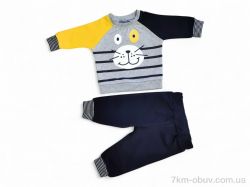 Kids-modnik 1518 сіро-жовтий батнік-штани фото