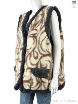 LiBang Жилетка хутро бежевий фото