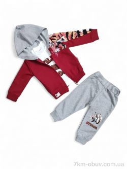 Kids-modnik 40445 червоний костюм-трійка фото