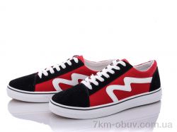 Ok Shoes 176 black-red фото