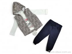 Kids-modnik 3210 бежевий жилетка-реглан-штани фото