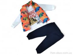 Kids-modnik 438 помаранчевий реглан-штани-жилетка фото