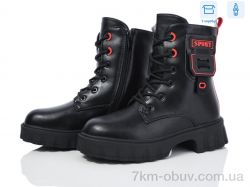 Ok Shoes 2169B black-red фото