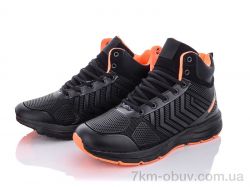 Ok Shoes 1037 black-orange фото