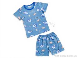 Kids-modnik 2620 комплект футболка-шорти синій фото