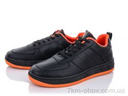Ok Shoes 101-1 black-orange фото