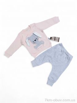 Kids-modnik 6824 пудровий батнік штани фото