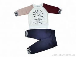 Kids-modnik 1504 молочно-бордовий батнік-штани фото