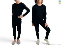 Sport style Підліткова термобілизна без наката чорний фото