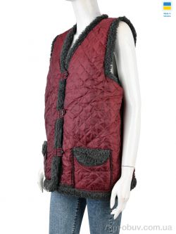 LiBang Жилетка бордово-сірий фото