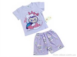 Kids-modnik 2619 комплект футболка-шорти бузковий фото