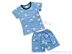 Kids-modnik 2619 комплект футболка-шорти краб синій фото
