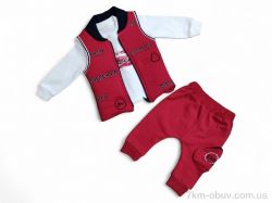 Kids-modnik 22115 червоний жилетка-реглан-штани фото