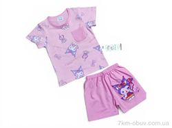 Kids-modnik 261920 комплект футболка-шорти т.рожевий фото