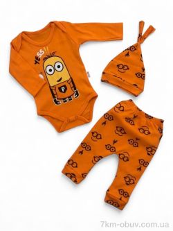Kids-modnik 1020 помаранчевий боді трійка фото