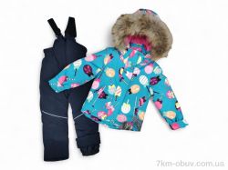Kids-modnik B212 бірюзовий напівкомбінезон-куртка фото