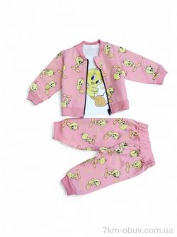 Kids-modnik 1025 св.рожевий костюм-трійка фото