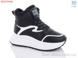 QQ shoes JP31 black-white фото