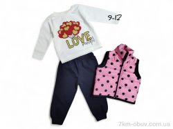 Kids-modnik 7030 рожевий жилетка-реглан-штани фото