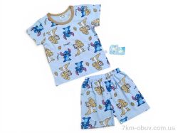 Kids-modnik 2619 комплект футболка-шорти динозавр блакитний фото