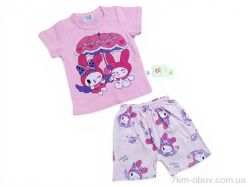 Kids-modnik 2619-1 комплект футболка-шорти рожевий фото