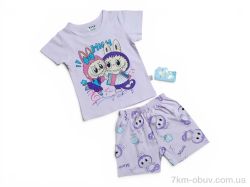 Kids-modnik 261920 комплект футболка-шорти т.бузковий фото