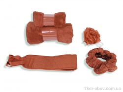 Obuvok 66332 (10297) подарунковий набір brown (70x140+50x100) фото