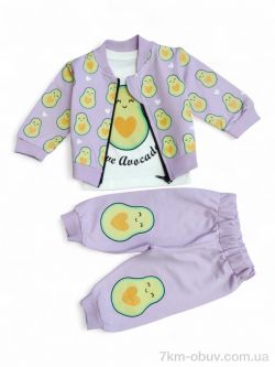 Kids-modnik 1015 бузковий костюм-трійка фото