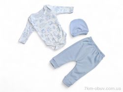 Kids-modnik 2521 блакитний боді-штани-шапка фото