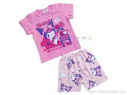 Kids-modnik 2619 комплект футболка-шорти рожевий фото