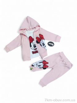 Kids-modnik 23536 пудровий костюм-трійка фото