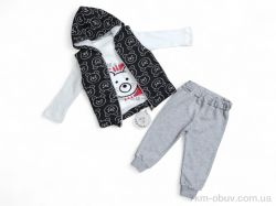 Kids-modnik 3210 чорний жилетка-реглан-штани фото