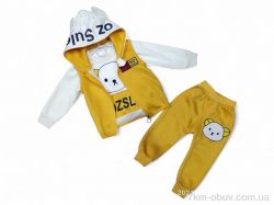 Kids-modnik 4717 гірчичний жилетка-реглан-штани фото