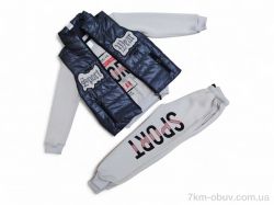 Kids-modnik 2520 сірий Sport жилетка-кофта-штани фото