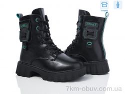 Ok Shoes 2169B black-green фото