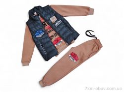 Kids-modnik 2520 св.коричневий жилетка-кофта-штани фото