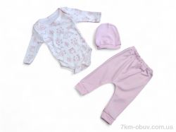 Kids-modnik 2521 рожевий боді-штани-шапка фото