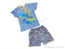 Kids-modnik 261920 комплект футболка-шорти т.синьо-синій фото