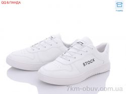 QQ shoes ABA77-101-1 white-black фото