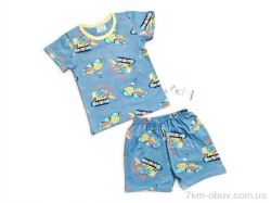 Kids-modnik 261920 комплект футболка-шорти бірюзово-жовтий фото