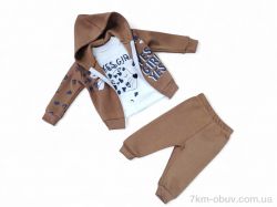 Kids-modnik 2244 коричневий батнік-штани фото