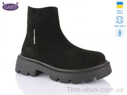 Garti 347 чорний замш хутро фото